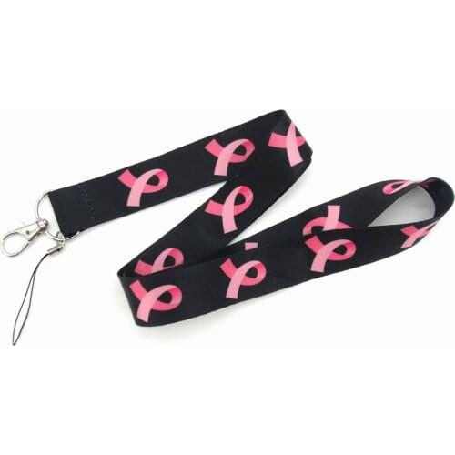 Free shipping 10pcs Red ribbon black lanyards mobile phone neck key chain straps accessory H-15