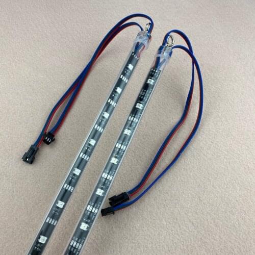 1M long 3D WS2812B digital meteor light;pixel tube;DC5V input;64pcs WS2812B LEDs with 32pixels/m