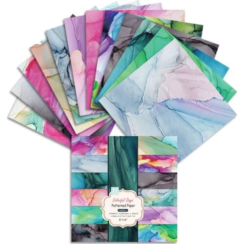 Colourful 24 sheet 6"X6" Scrapbooking Design Patterned Paper Pack Handmade Craft Paper Craft Background Pad AlinaCraft