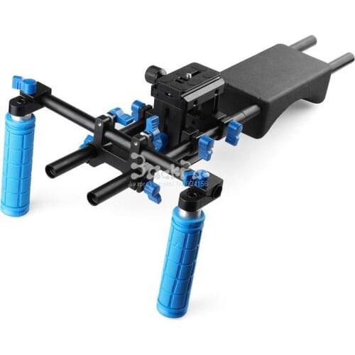 DSLR Rig 5D2 6D D800 Camera Mount Head Handheld Video Shoulder Support System 15mm Rod Clamp Bracket Stand