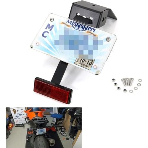 License Registration Plate Holder Fit for KTM 1290 Super Duke / R 2020-2021 Motorcycle Rear Tail Tidy Fender Eliminator Kits