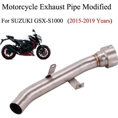 For Suzuki GSXS1000 GSX-S1000 GSX S1000 Motorcycle Exhaust System Modified Middle Intermediate Connecting Pipe 2015-2019 Years