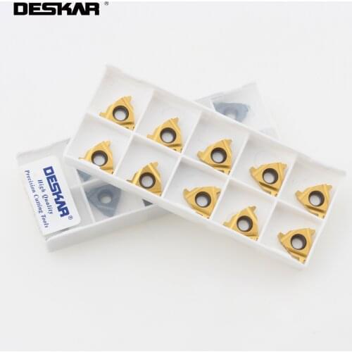 10PCS DESKAR 16ER 16IR 1.5TR 2TR 2.5TR 3TR LDA LDC Turning Tools Thread Tool Parts Carbide Inserts CNC Lathe Cutter Cutting