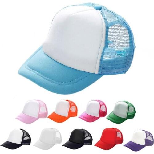 1 PCS Unisex Cap Casual Plain Mesh Baseball Cap Adjustable Snapback Hats For Women Men Hip Hop Trucker Cap Streetwear Dad Hat