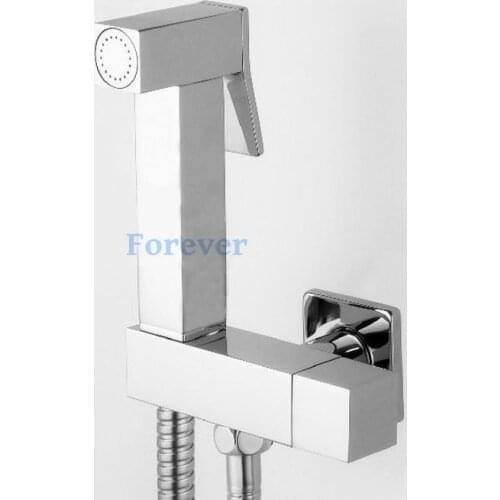 Brass Hand held Bidet Shower set Toilet Jet Cleaner Portable Bidet SprayHigh Pressure Shower Head and hose BD245