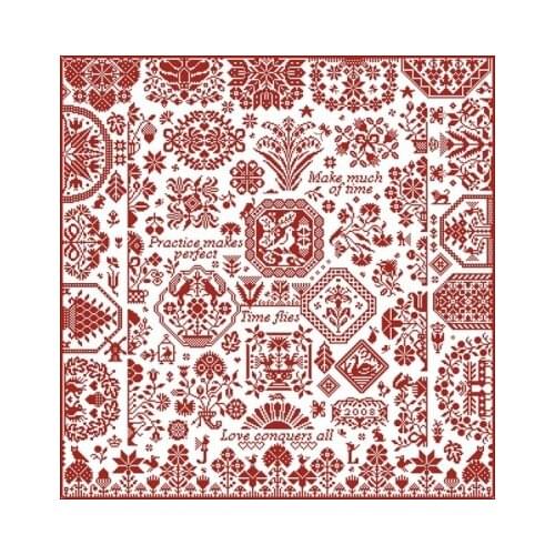 Jigsaw Garden Time Flies Needlework,For Embroidery,DIY 14CT Unprinted Arts Cross stitch kits Set Cross-Stitching Home Decor