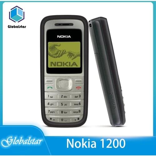 Nokia 1200 Refurbished Original 1200 unlocked gsm 900/1800 mobile phone with russian HEBREW polish language free shipping