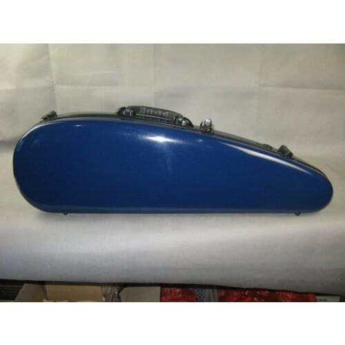 Excellent blue glass fiber Knife shaped violin hard case4/4,fine workmanship