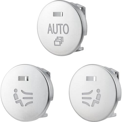 For BMW 5 Series E60 E61 Air Conditioning Panel Switch Button Central Control Knob Cover MAX AUTO Seat Ventilation