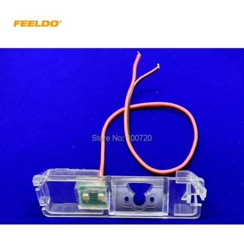 FEELDO Camera plastic frame For For Volkswagen Passat B7(10~15)/Magotan/Golf/Phaeton/Passat CC/Scirocco/Polo/Superb