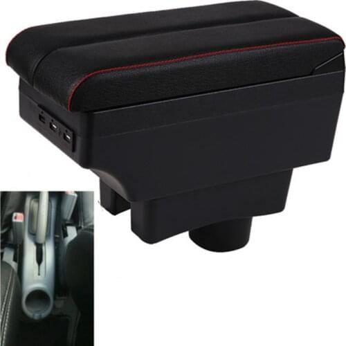 For Hyundai Accent Tegas 2 armrest box central Store content Storage box with USB interface products 2002-2011