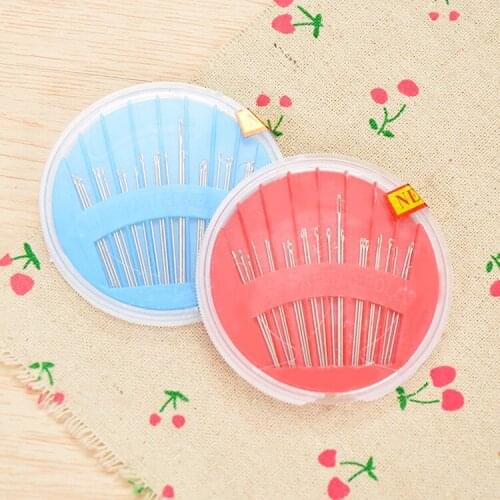 1box Popular useful Hand Sewing Needles Embroidery Mending Craft Leather Denim Silk Canvas Cotton Quilt Sew Case Home samll Tool