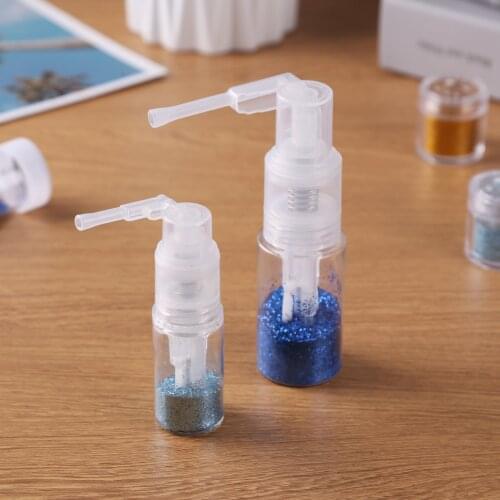Portable Powder Spray Bottle Clear Plastic Makeup Pot Barber Travel Sprayer Hairdressing Spray Bottle Pot Cream Box Makeup Tool