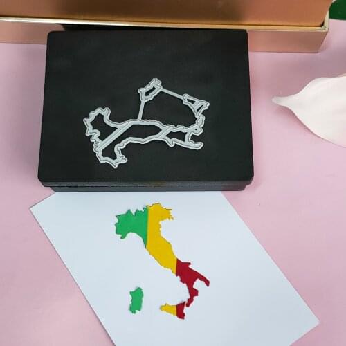 Metal cutting Die Clipboard Mould Italian Map cutting Die DIY Paper Card process DIY Metal cutting Mold Map