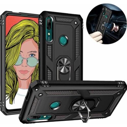 Rugged Armor Case For Huawei P Smart Z 2019 Magnetic Ring Stand Soft Bumper Full Cover For Y9 Prime 2019 Coque STK-LX1 PSmartZ