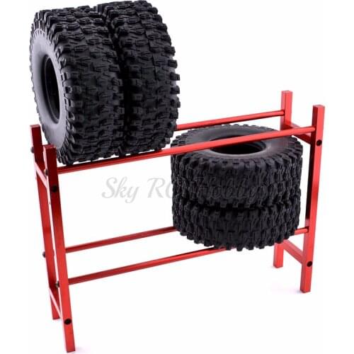 RC Drift Cars 1/10 Wheel Rims Shelf & Drift Tyre Tire Racks / 120MM 1.9" Rubber Rocks Tyres / Wheel Tires For Crawler SCX10