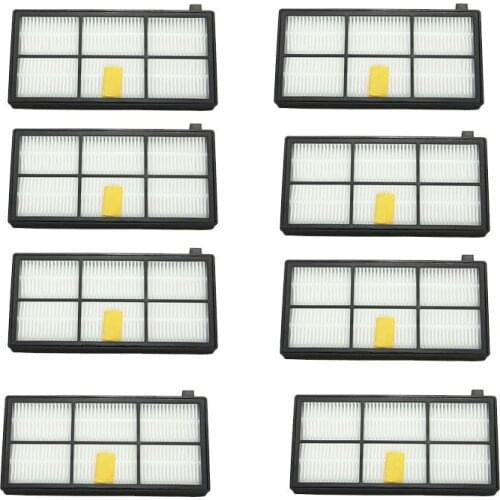 8PCS/lot, HEPA Filter Filters Replacements for Irobot Roomba 800 900 series 870 880 980 Robotic Vacuum Cleaner Accessories