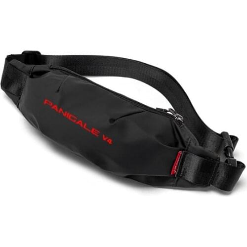 For DUCATI Panigale V4 LOGO Men Waist Pack Belt Hip Bum Slant back bag Chest Bag Male Motorcycle Riding Antitheft Purse