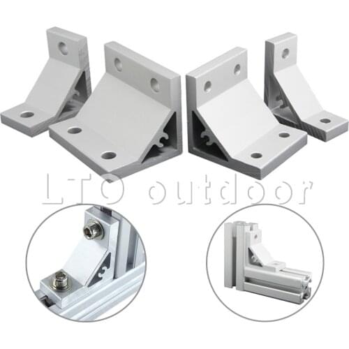 30s 40s 45s Corner Joint Brackets Heavy Duty 90 Degree Connector Fastener For Industrial Aluminum Extruded Profile 10/20PCS