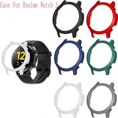 Protective Case For Realme Watch S Strap Smart Watch Cover PC Bumper Plastic Protector Replacement Watch Shell Hard Frame Case