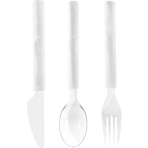 100Pcs Disposable Clear Plastic Serving Utensils Durable Washable Reusable