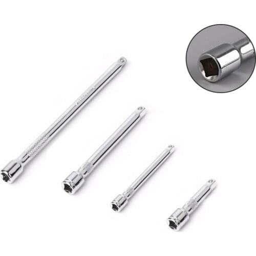 4pcs/set 360 Degree Top Ratchet Wrench Adapter Extension Bar Set Auto Repair Socket Extender 1/4 6.3mm Hand Tools