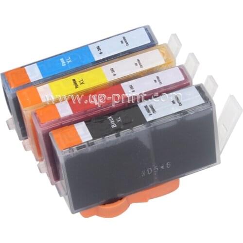 UP 4pcs compatible ink cartridge for HP178 178 XL for hp3520 5510 5515 6510 7510 B109a B109n B110a B209a B210a 3070A with chip