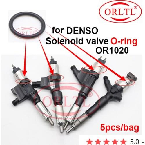 5PCS /Bag OR1020 High-performance Injector Parts O Ring Rubber Silicone Ring for Denso injector solenoid valve