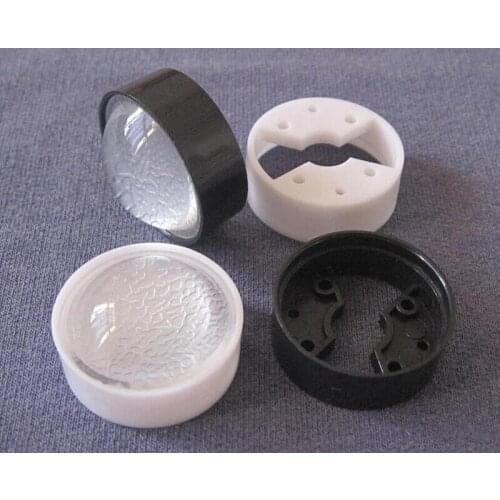 600 Sets/lot Setted well, #PM-23 High quality Led Lens, 60 Degree, Holder Size: 24.5X8.5mm+Lens Diameter: 23mm,Texturing Surface