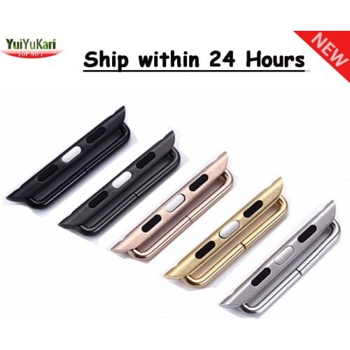 Adapter For Apple Watch band 44mm/40mm iwatch 42mm/38mm Stainless Steel connector Accessories for applewatch serie 5 4 3 SE 6