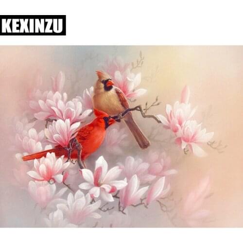 2018 New 5d diy full square diamond painting,Two birds,cross stitch diamond embroidery mosaic Picture by number