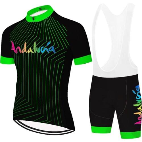 Andalucia Cycliste Bermuda Masculina Ropa Culotte Maillot Equipamento Conjunto Ciclismo Masculino Mallot Ciclismo Hombre Verano
