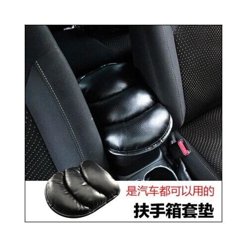 Car-styling PU Leather Car Armrests Cover Pad Mats For Volkswagen vw Touareg Phaeton Bora Lavida Lamando Touran Beetle Magotan