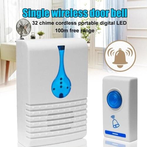 Wireless Doorbell Welcome bell Intelligent Home Door bell Alarm 32 Songs Smart Doorbell Wireless bell Waterproof Button