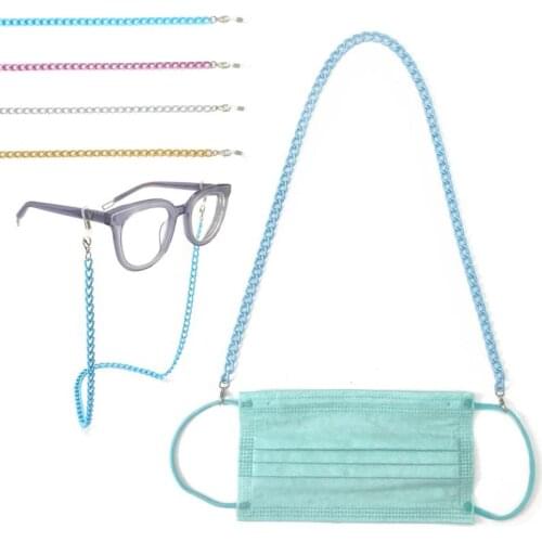 Fashion Mask Chain Retro Aluminum Twisted Lanyards Eyeglass Sunglasses Spectacle Cord Neck Anti Slip String Strap Hanging Unisex