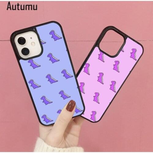Phone Case for iPhone 12 mini X XS XR 11 Pro Max SE 2020 5 6S 7 8 Plus Samsung Galaxy S8 S9 S10 S20 S21 Baby Dinosaurs Baby Dino
