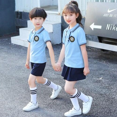 Childrens school uniforms, boys and girls, summer clothes, performance clothes, graduation suits