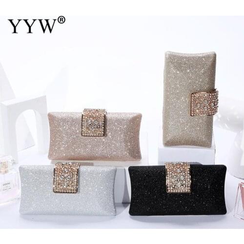 Flash Promotion Evening Bags Luxury Ladies Sparkly Rhinestone Long Evening Clutch Bag Elegant Handbags Clutch Bags Highclass