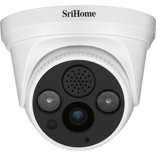 Srihome SH030 3MP HD 1296P Wireless Intercom Onvif IP Dome Camera AI Humanoid Detection IR Night Vision Alarm Video IP Camera