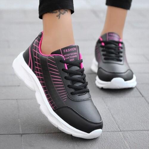 Women Sneakers Shoes For Women 2020 Fashion Women Shoes Pu Leather Ladies Breathable Casual Walking Shoes Tenis Feminino