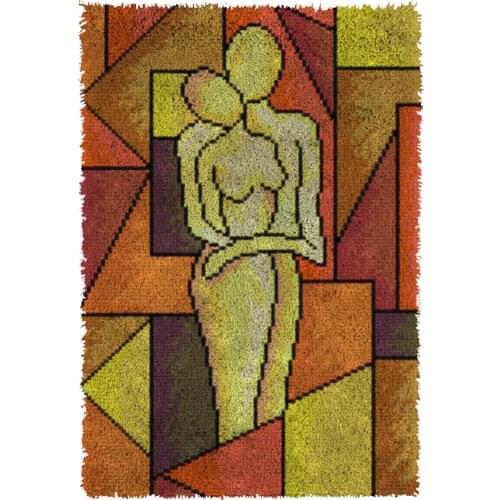 Latch hook rug kits carpet embroidery hook needlework button package carpet embroidery for crafts 61cmX85cm