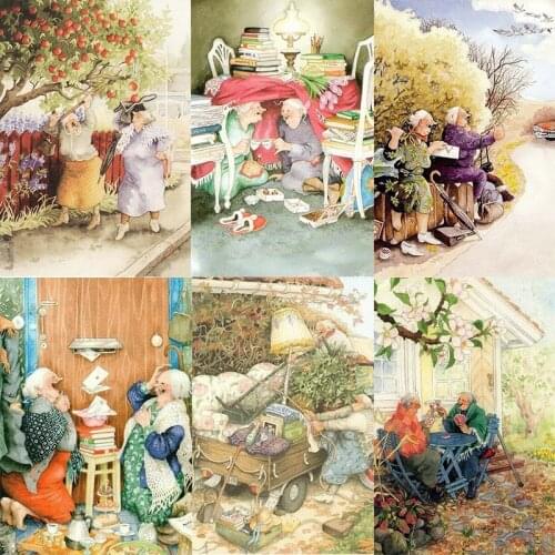 Full diamond 5D DIY diamond painting country scenery diamond embroidery cross stitch rhinestone mosaic handmade home decoration