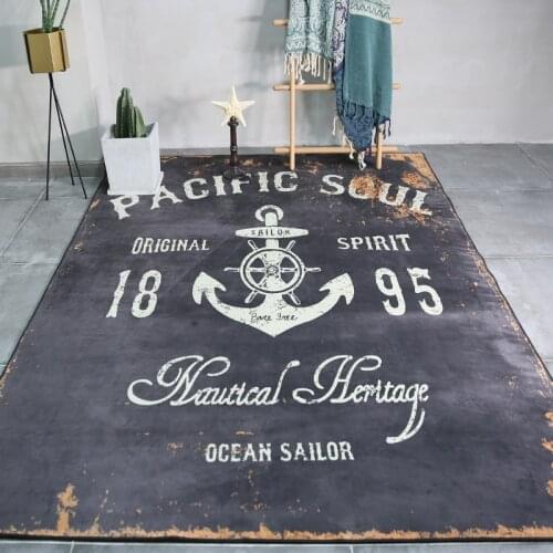 Trend personality retro carpet Nordic industrial style Rugs Living room Bedroom study Room Bedside Decor High quality carpets