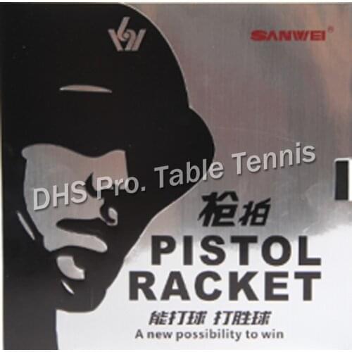 2pcs/lot SANWEI rubber special for Pistol Carbon Fiber Table Tennis Blade/ ping pong blade/ table tennis bat