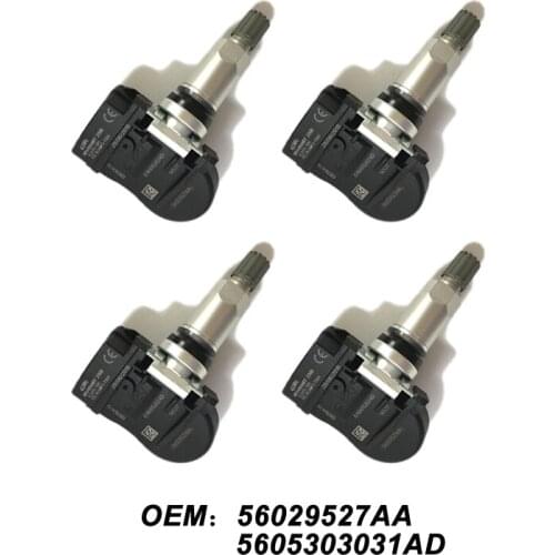 4PCS/Lot 56029527AA TPMS Tire Pressure Monitoring System Sensor For Chrysler Dodge JEEP Tire Pressure Sensor OEM 5605303031AD