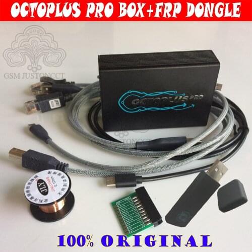 The NEWEST Original Octoplus Pro Box + Cable + Adapter Set+Octoplus FRP Dongle ( Activated for Samsung + LG + eMMC/JTAG )