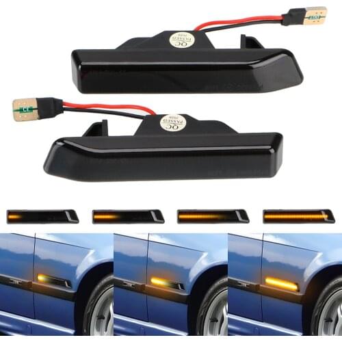 Turn Signal Lights Flowing Water Car Indicator For BMW 3 Series E36 X5 E53 M3 Dynamic LED Side Marker Light 1 pair Error Free