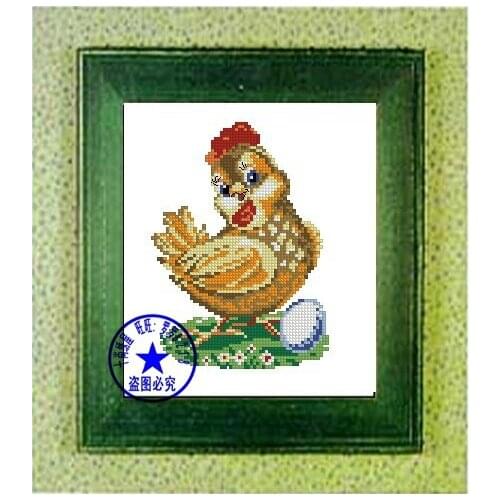 Top Quality beautiful lovely counted cross stitch kit Easter eggs and hen