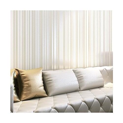 Wellyu NEW Mdern Glitter Wallpapers Roll Stripes papel de parede Flocking Wall paper For Livingroom Sofa TV Backdrop 3 Color