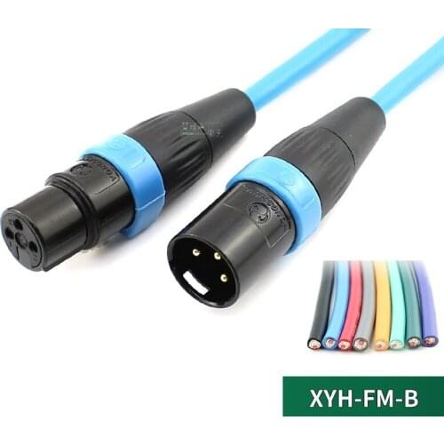 1Pcs Audio Connection Customized Yongsheng Gold-plated Cannon Plug Huamin Microphone Cable YS136NBG 3-core XLR male and female